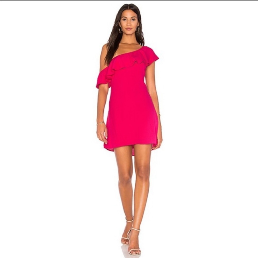 REVOLVE ASTR Marisol One Shoulder Mini Dress